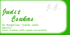 judit csukas business card