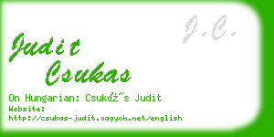 judit csukas business card